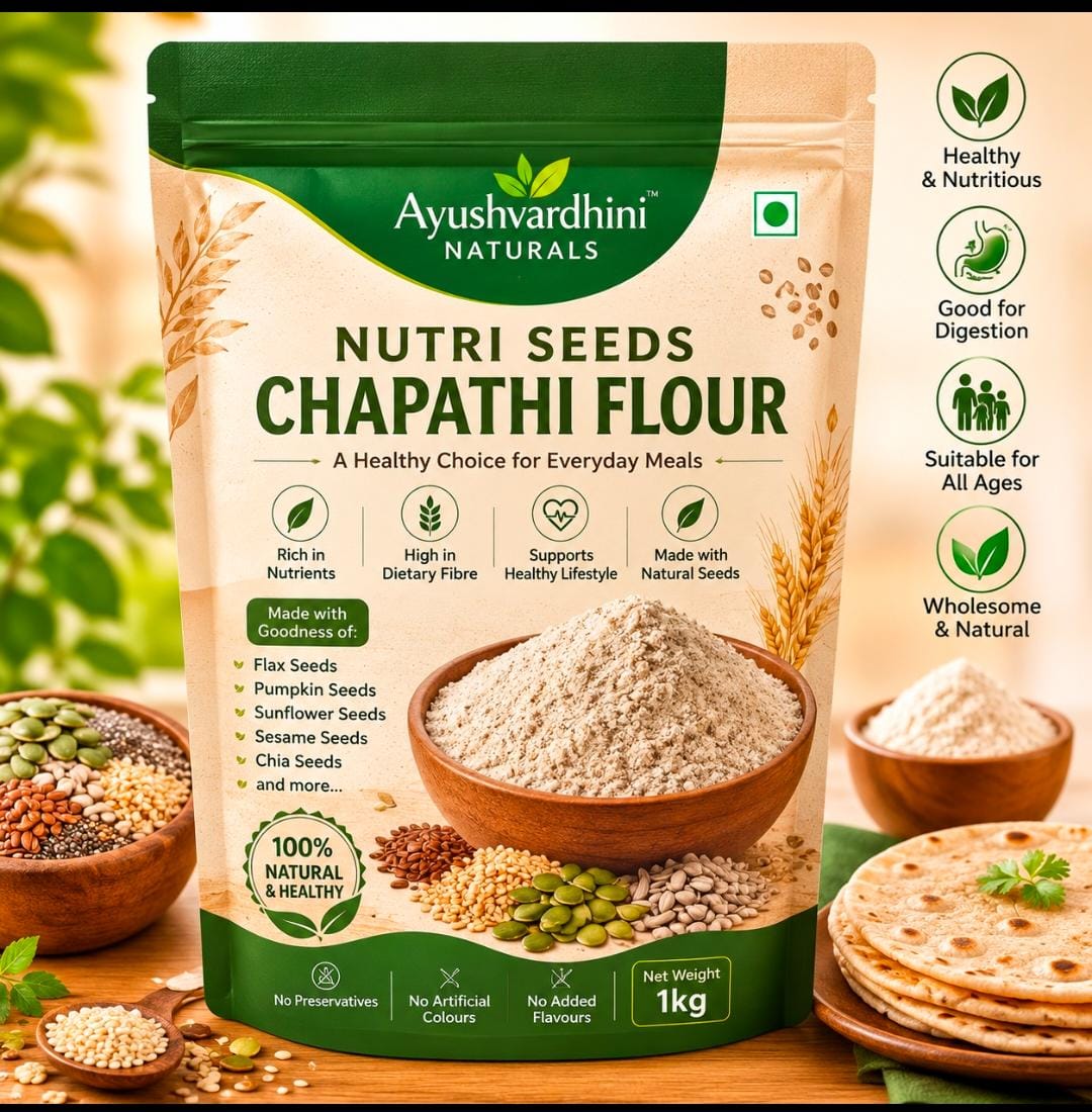 AYUSHVARDHINI NATURALS NUTRI SEEDS CHAPATHI FLOUR